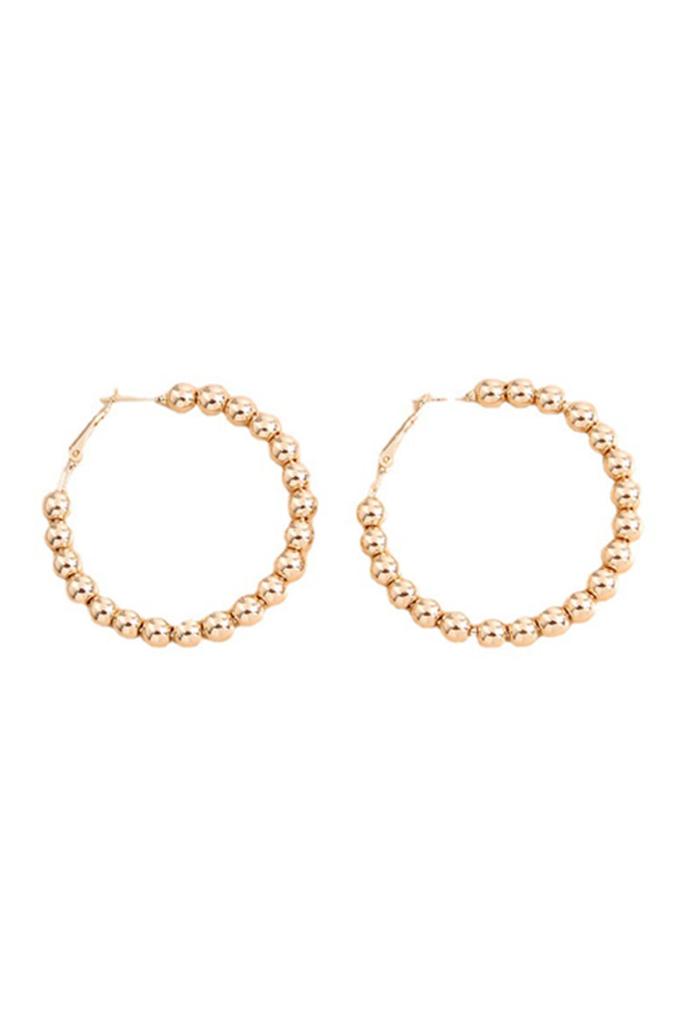 Crowned Energy CO. Gold / ONE SIZE / 100%PMMA Dear-Lover Dropshipping Accessories/Jewelry Gold Plated Beads Alloy Hoop Earrings