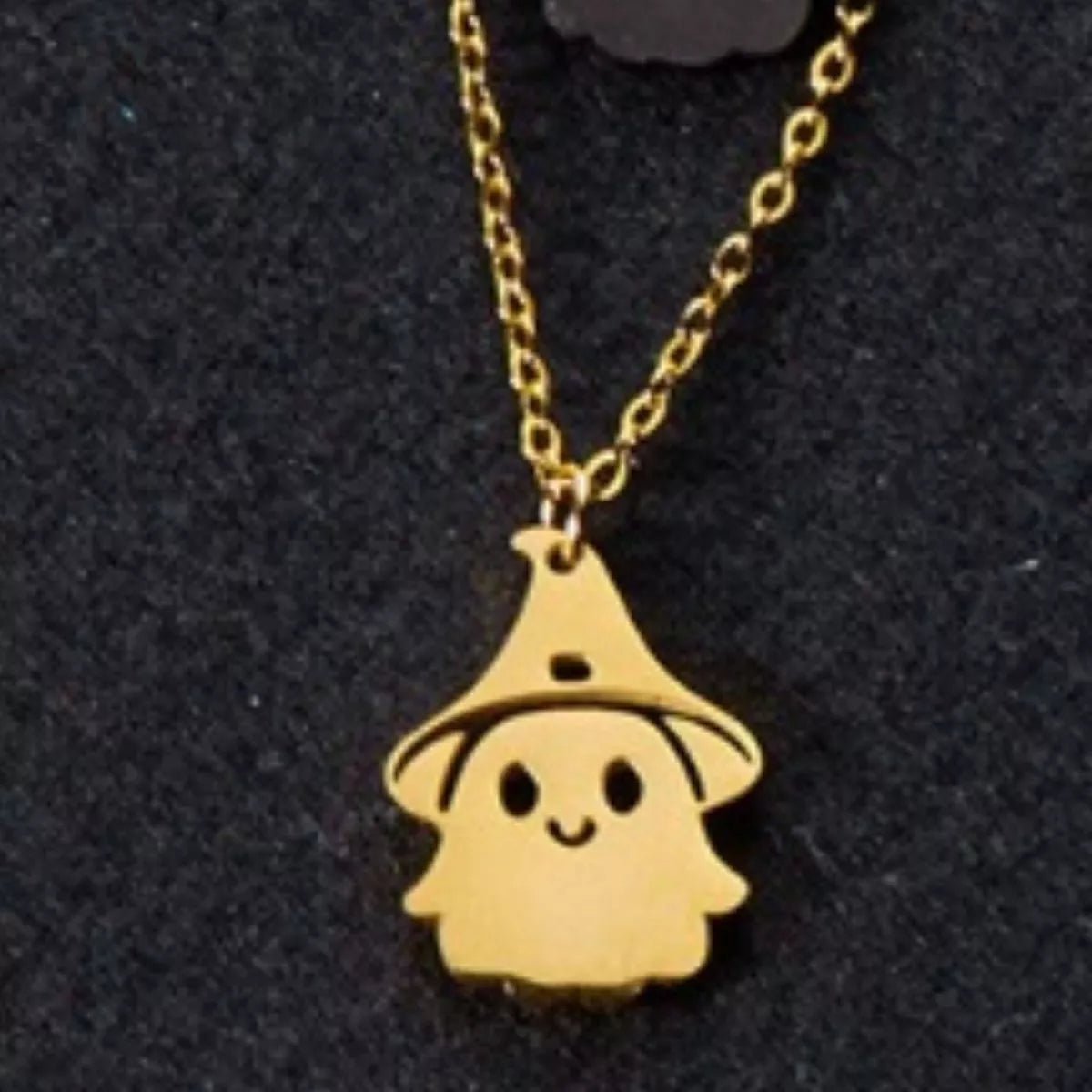 Crowned Energy CO. Gold / One Size Trendsi Accessories Halloween Ghost Pendant Necklace