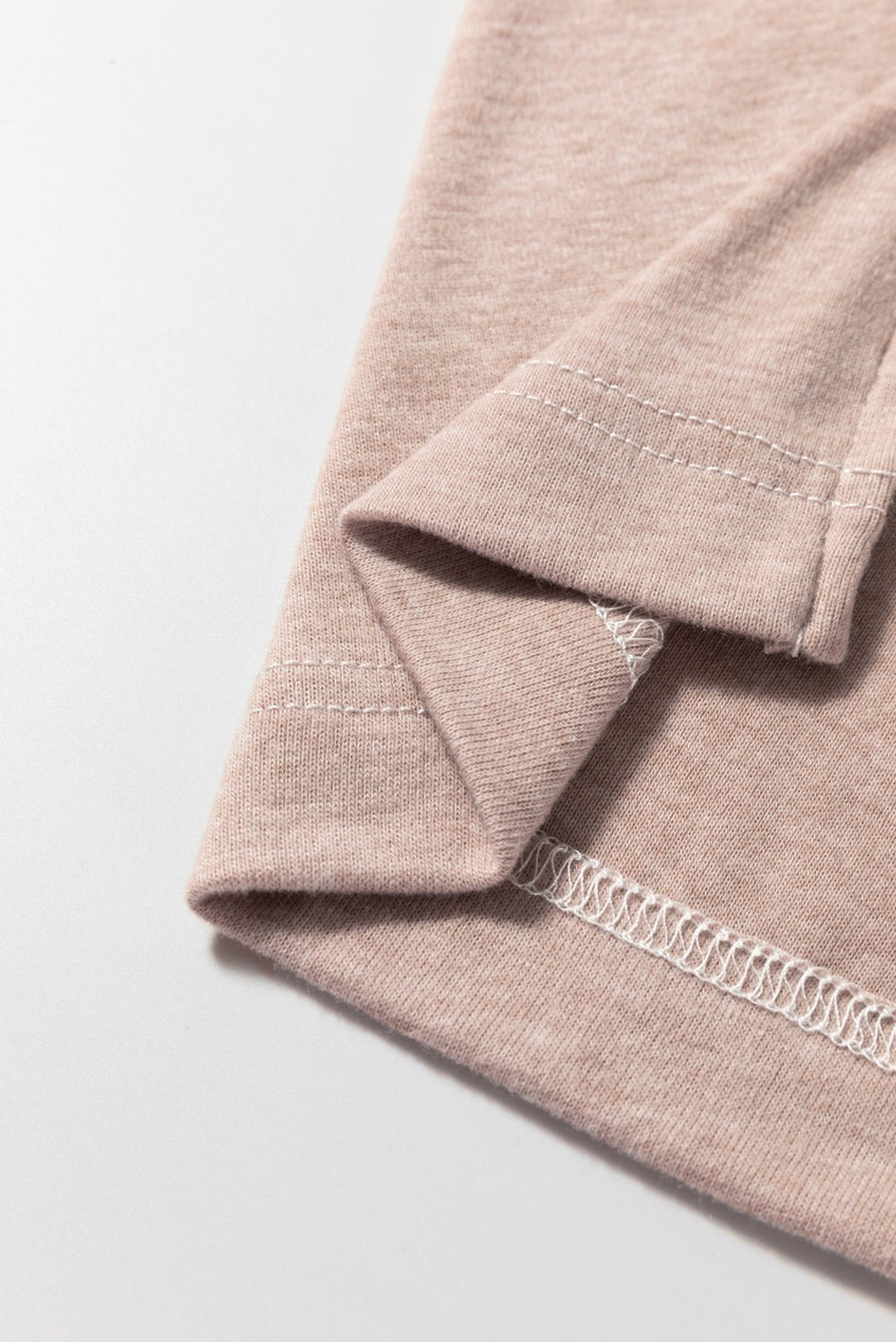 Crowned Energy CO. Khaki / S / 75%Polyester+20%Viscose+5%Elastane Dear-Lover Dropshipping Tops/Long Sleeve Tops Khaki Colorblock Long Sleeve Crew Neck Top