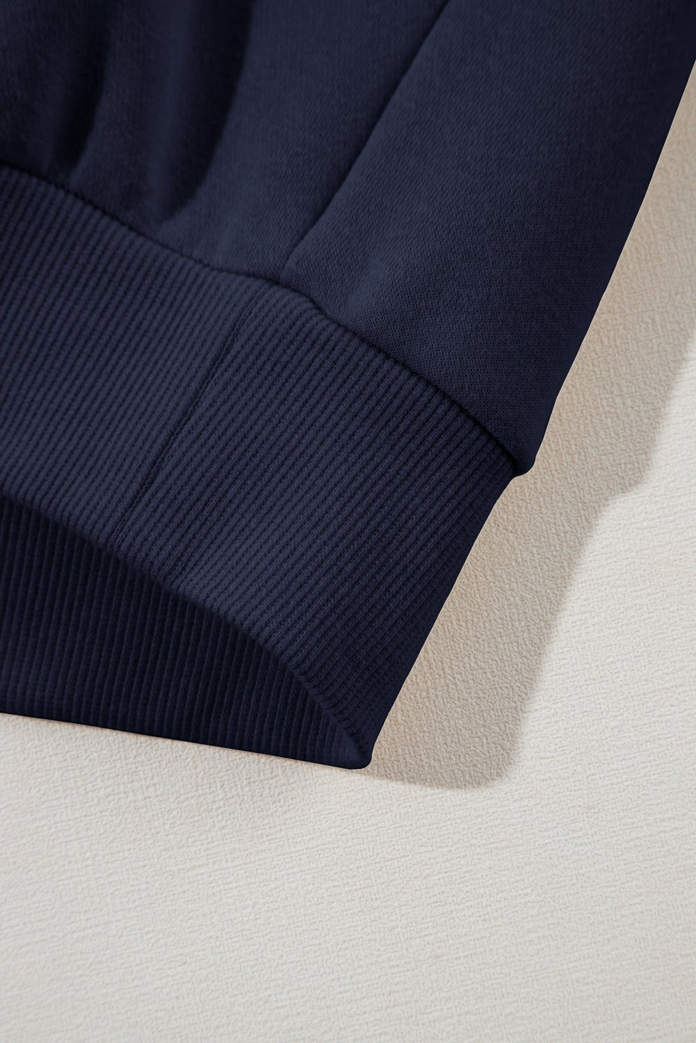 Navy Blue Solid Exposed Seams Hoodie and Joggers Activewear Set - Crowned Energy CO.