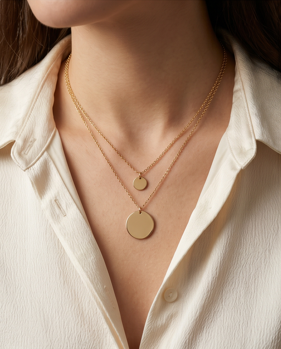 Double Pendant Necklace