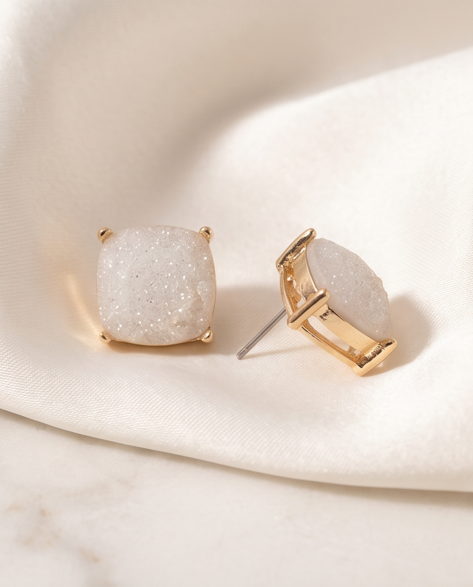 Luxury Square Stud Earrings