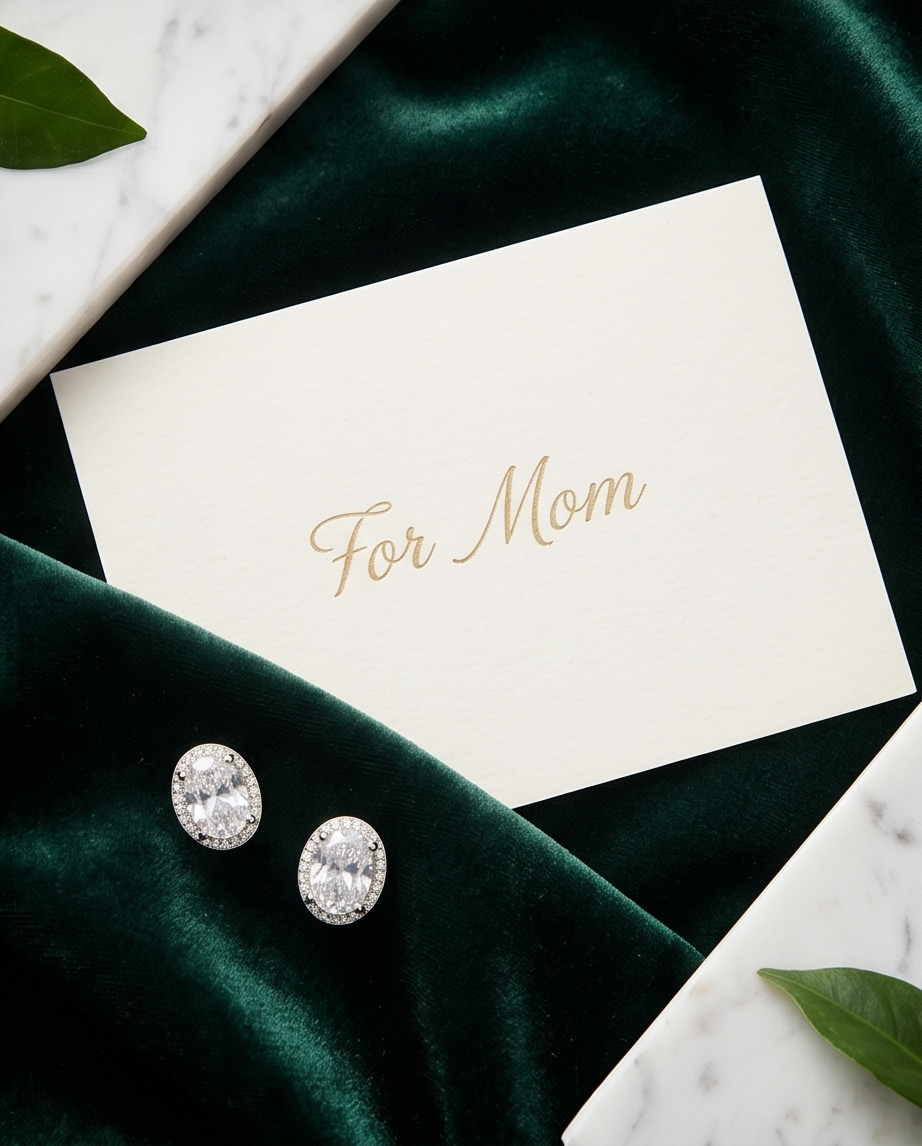 Oval Rhinestone Drop Earrings – Queen-Inspired Design