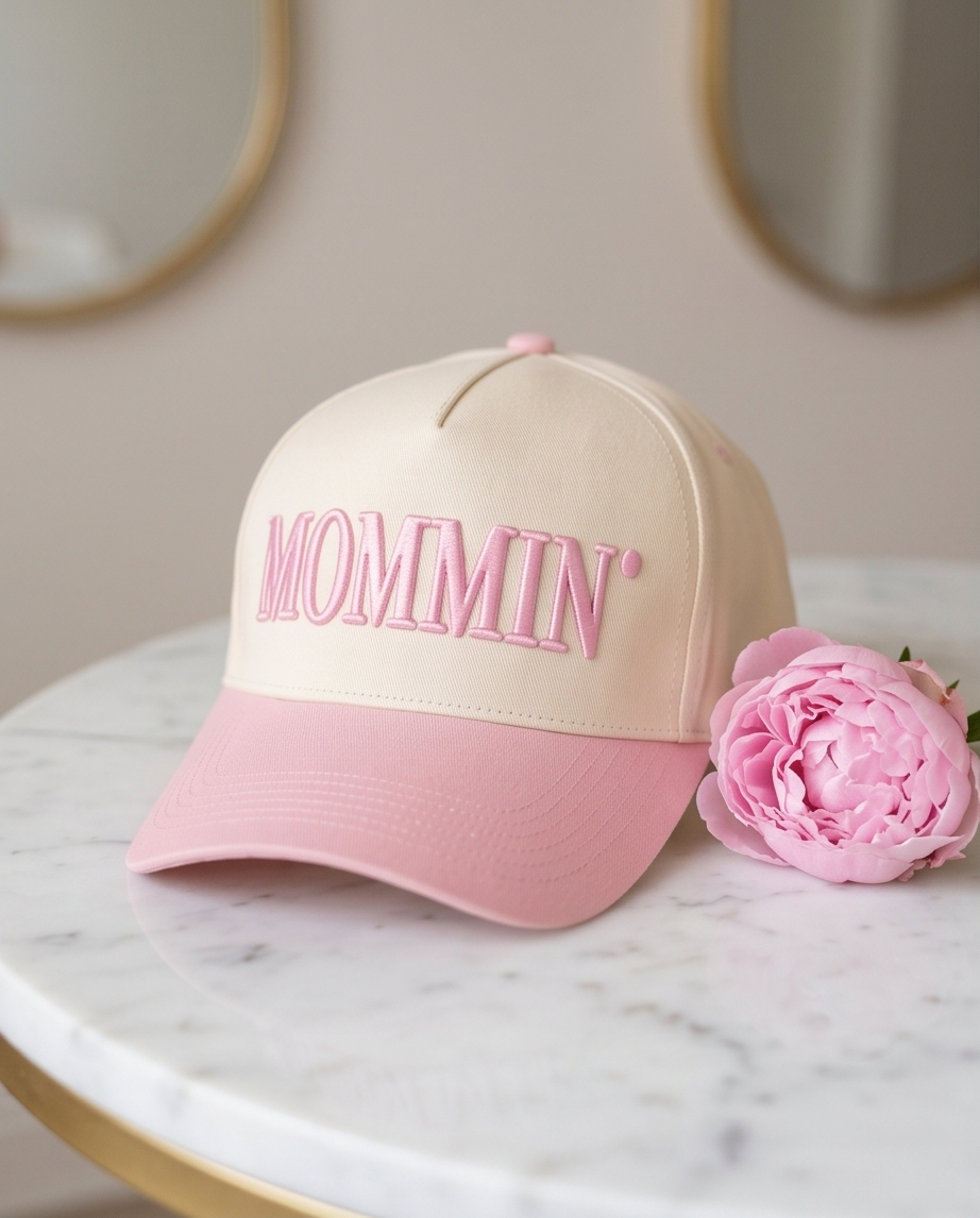 MOMMIN Embroidered Color Block Baseball Cap