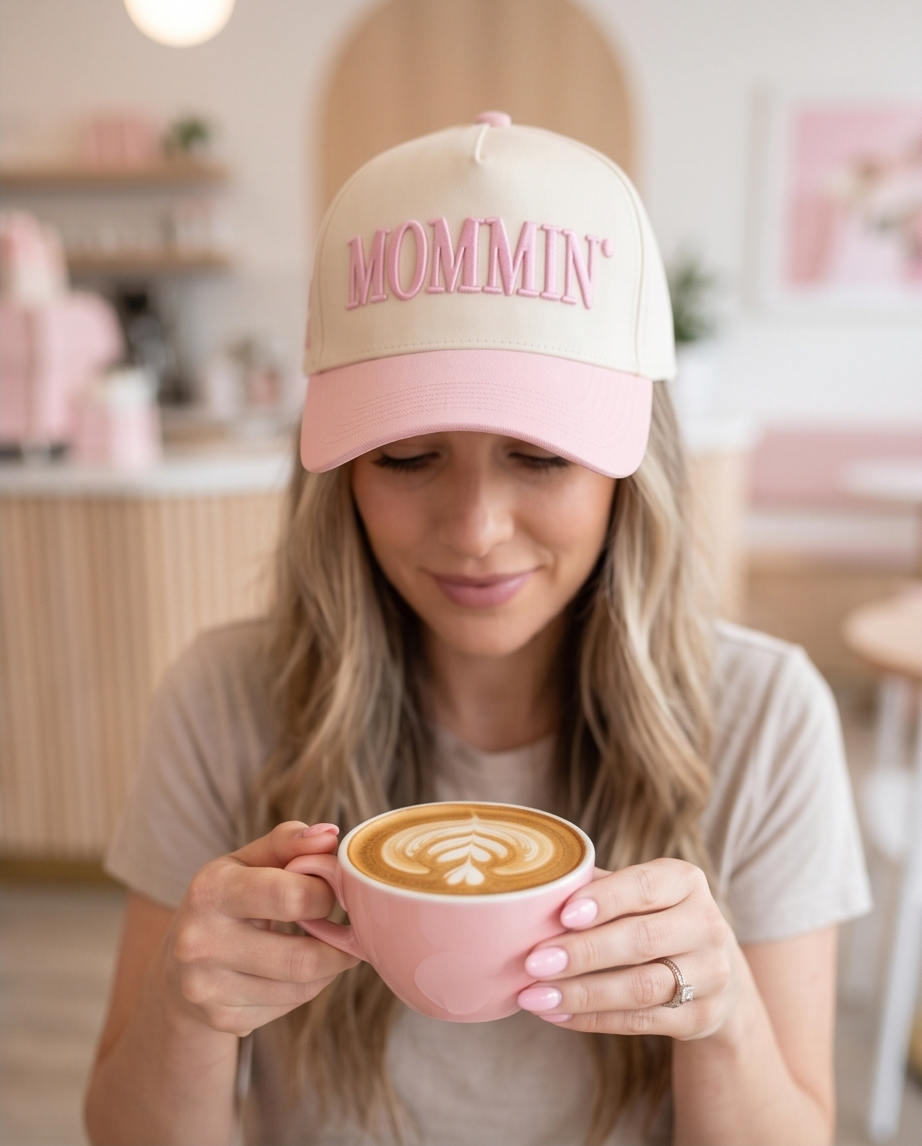 MOMMIN Embroidered Color Block Baseball Cap