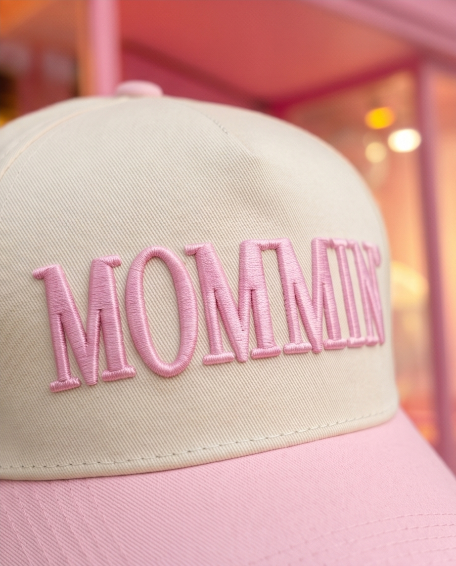 MOMMIN Embroidered Color Block Baseball Cap