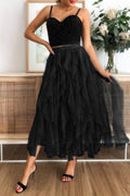 Crowned Energy CO. Black / XL CCWHOLESALECLOTHING Skirt A Line Long Tulle Tiered Skirts
