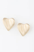 Abstract Heart Stud Earrings - Crowned Energy CO.