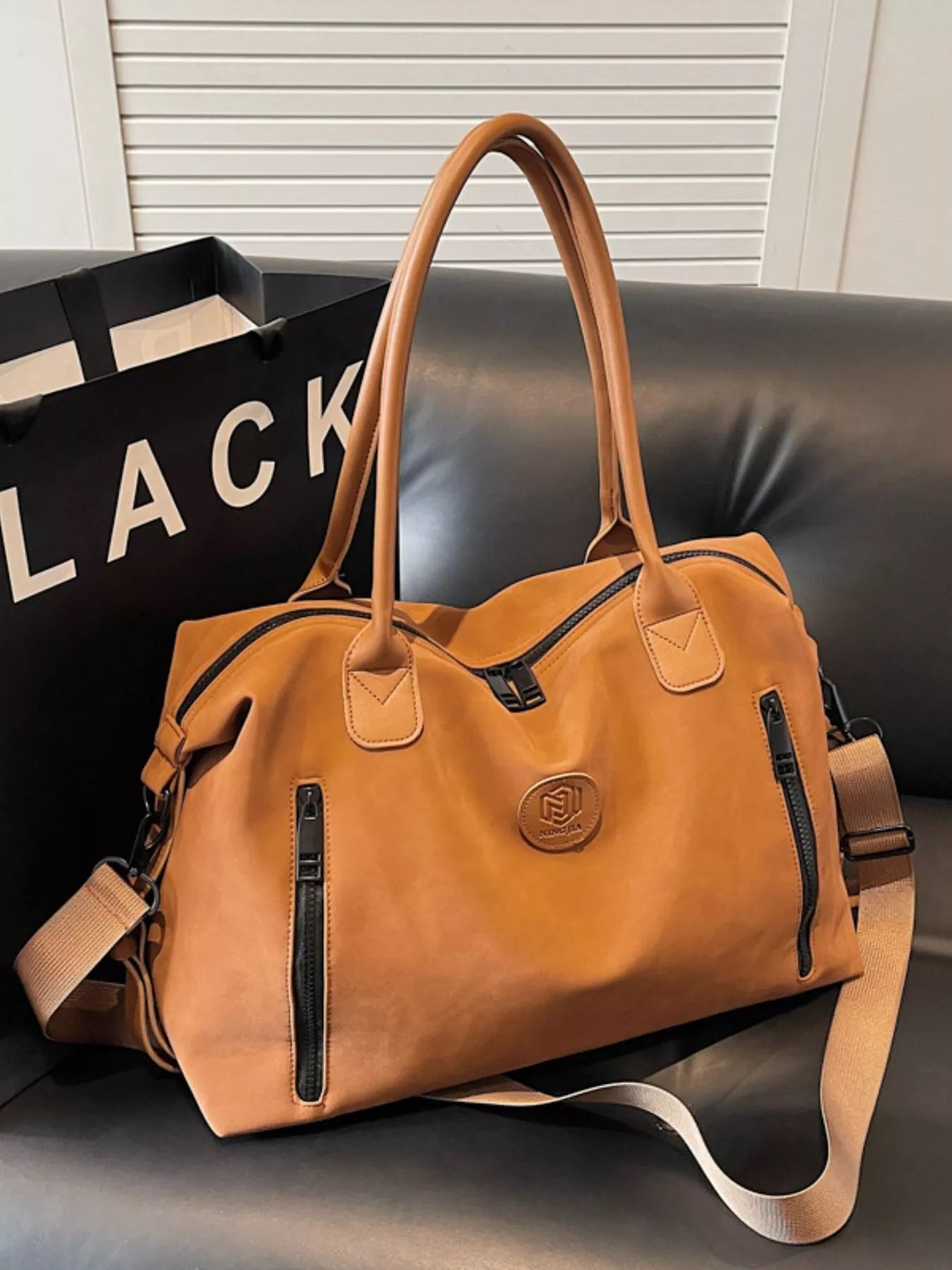 Adjustable Shoulder Strap Travel Duffel Bag - Crowned Energy CO.