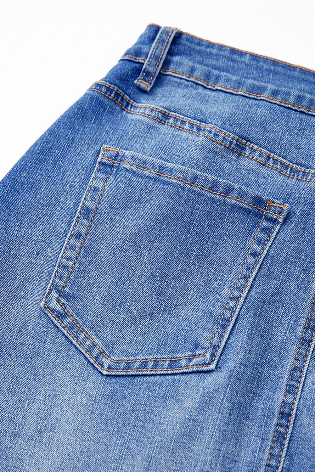 Ashleigh Blue Wrapped Crossed Waist Denim Mini Skirt - Crowned Energy CO.