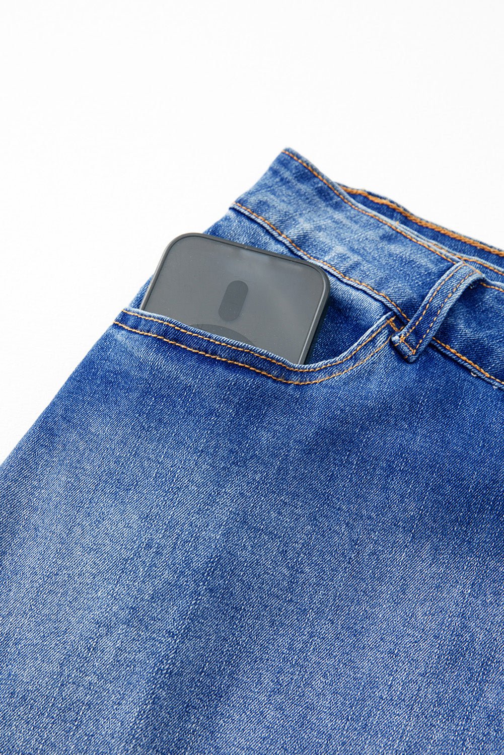 Ashleigh Blue Wrapped Crossed Waist Denim Mini Skirt - Crowned Energy CO.