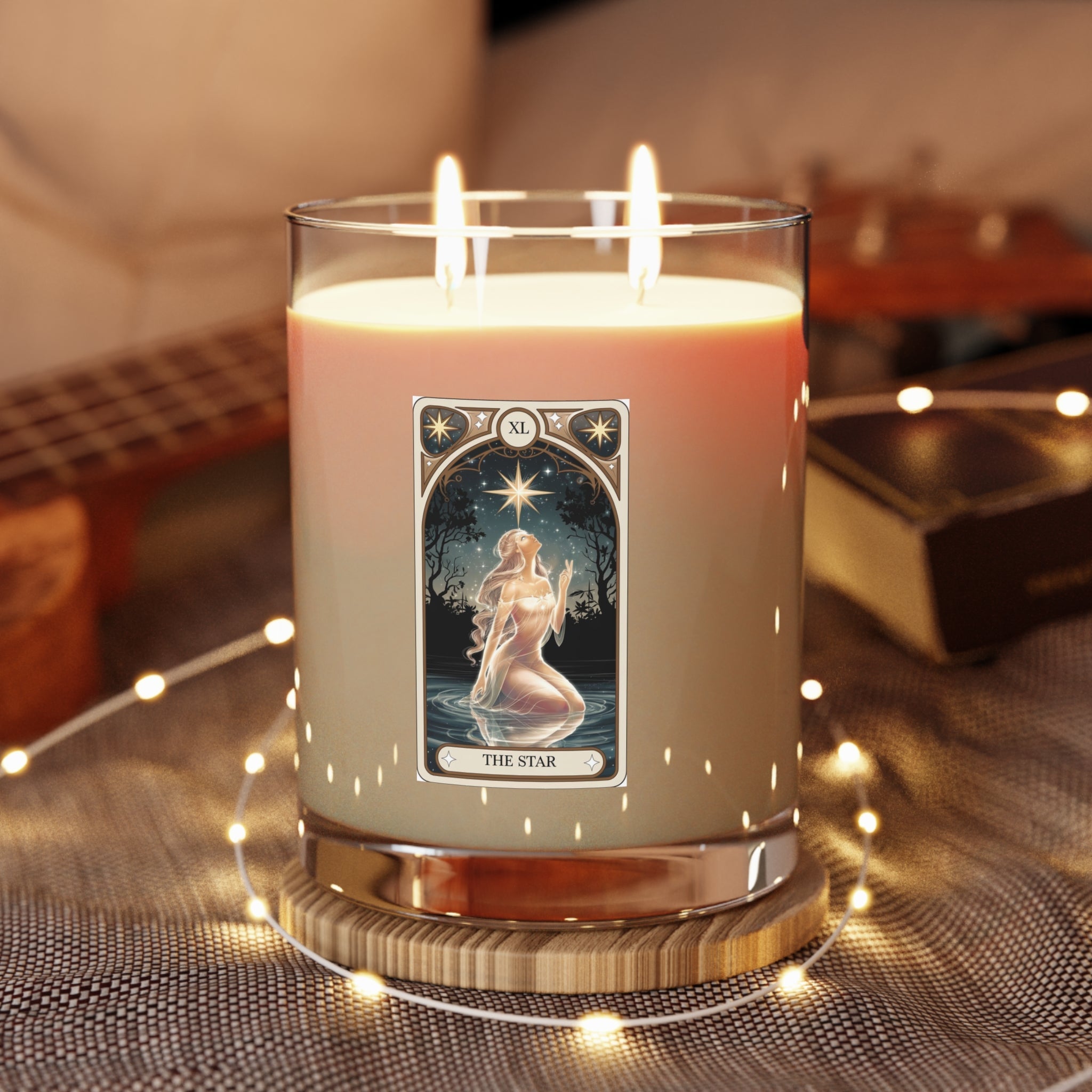 Crowned Energy CO. One size / White Tea and Fig Printify Home Decor Astrology-Themed Scented Candle - The Star | Cozy Home Décor, Spiritual -limited edition