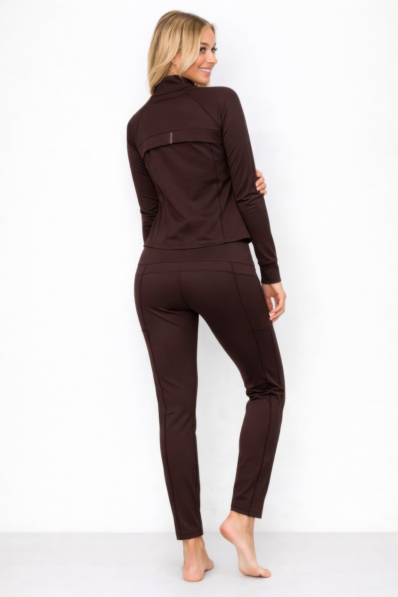 Athletic Workout Lounge Zip Up Jacket And Pant Set - Crowned Energy CO.