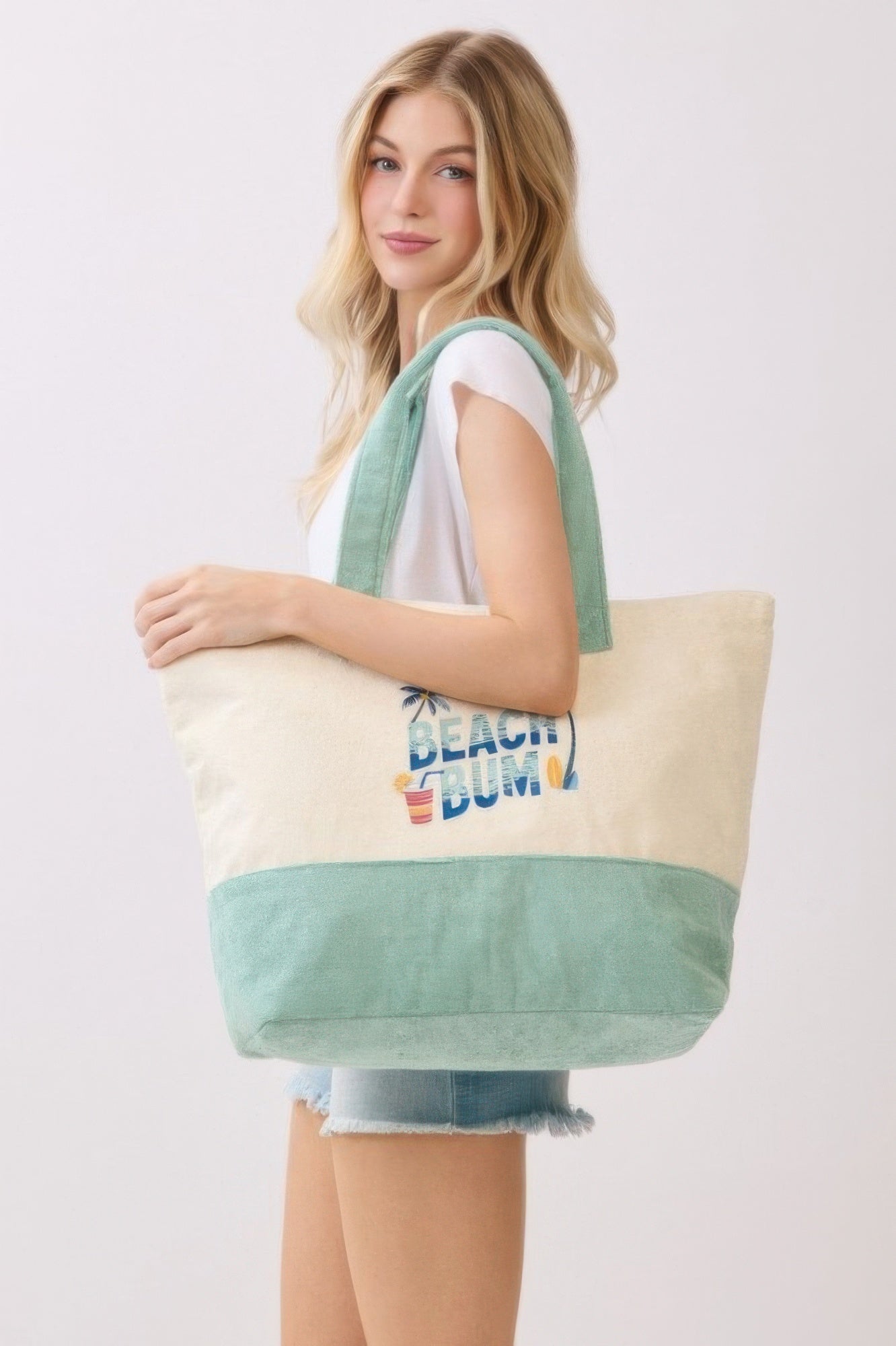 Beach Bum Terry Tote - Crowned Energy CO.