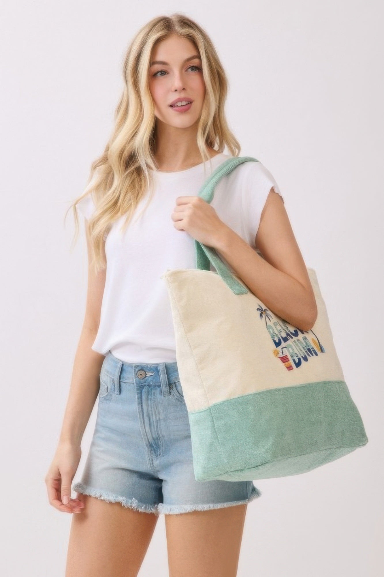 Beach Bum Terry Tote - Crowned Energy CO.