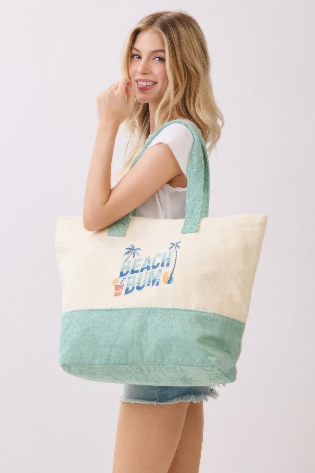 Beach Bum Terry Tote - Crowned Energy CO.
