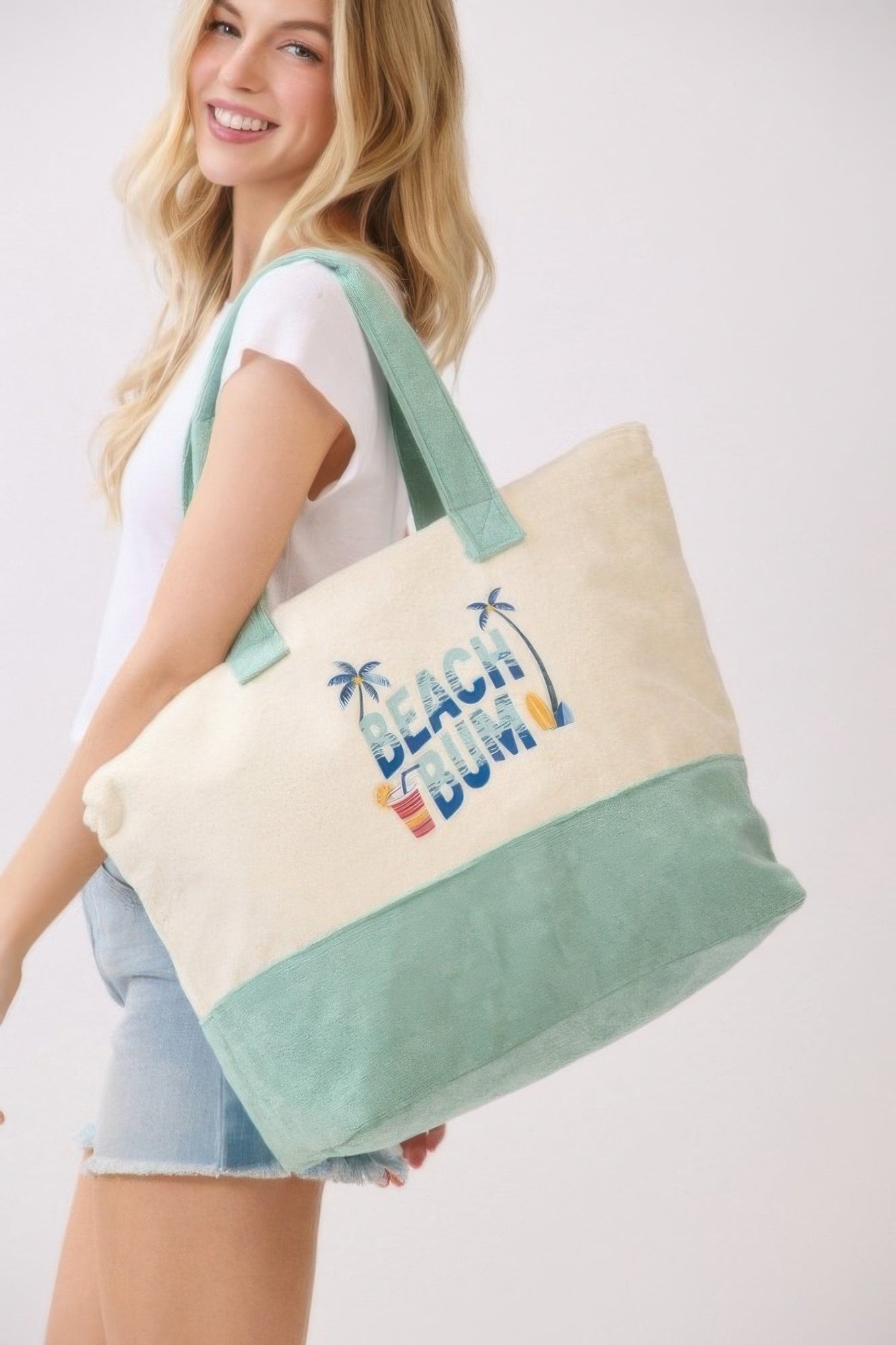 Beach Bum Terry Tote - Crowned Energy CO.