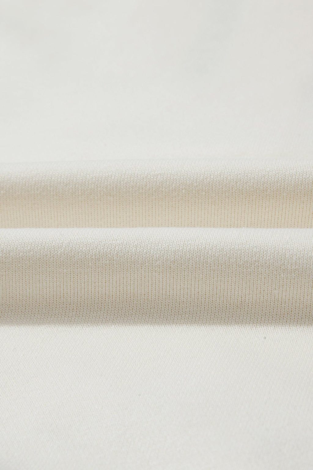 Beige Solid Color Textured Sleeve Patchwork Half Zip Hoodie - Crowned Energy CO.