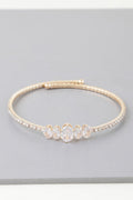 Crowned Energy CO. Gold Clear CCWHOLESALECLOTHING BRACELET Bejeweled Tiara Wrap Bracelet