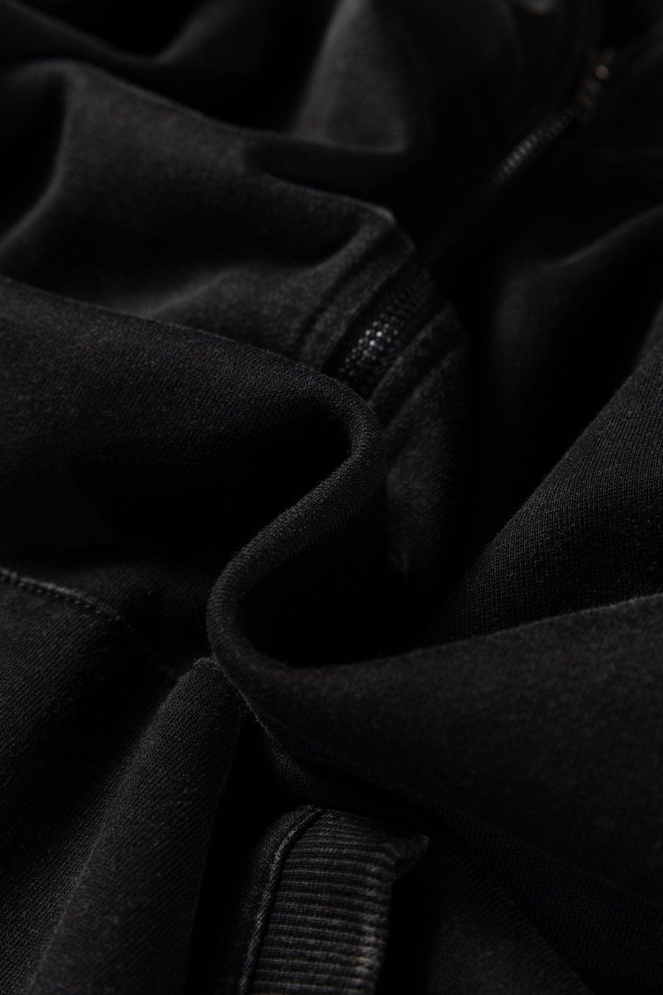 Black Half Zip Kangaroo Pocket Mineral Wash Baggy Hoodie - Crowned Energy CO.