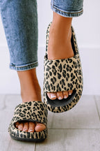 Crowned Energy CO. Black / 36 Dear-Lover Dropshipping Shoes & Bags/Slippers Black Print Thick Sole Slip On Slippers