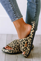 Crowned Energy CO. Black / 36 Dear-Lover Dropshipping Shoes & Bags/Slippers Black Print Thick Sole Slip On Slippers