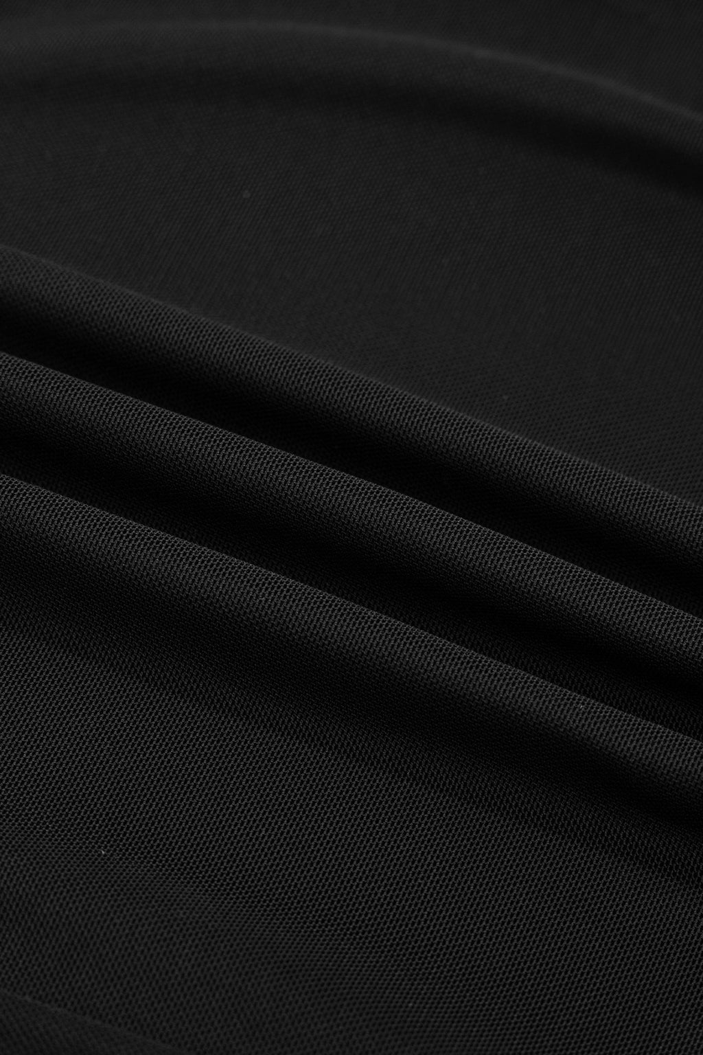 Black Sheer Mesh Patchwork High Neck Long Sleeve Top - Crowned Energy CO.