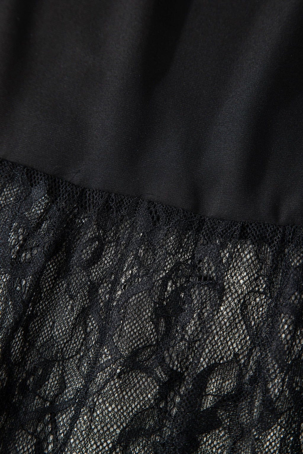Black Solid Color Sleeveless Sheer Floral Lace Patchwork Long Dress - Crowned Energy CO.