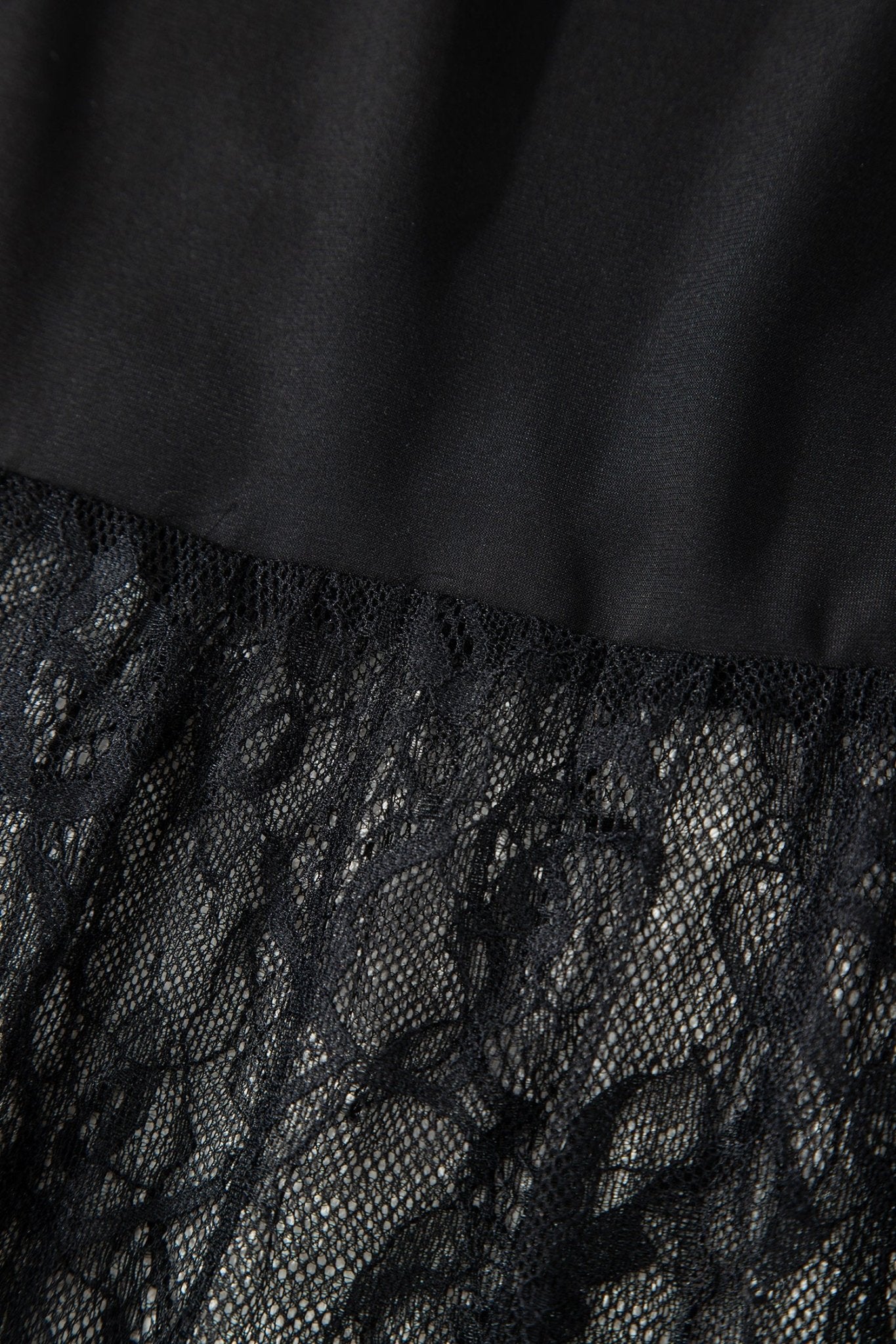 Black Solid Color Sleeveless Sheer Floral Lace Patchwork Long Dress - Crowned Energy CO.