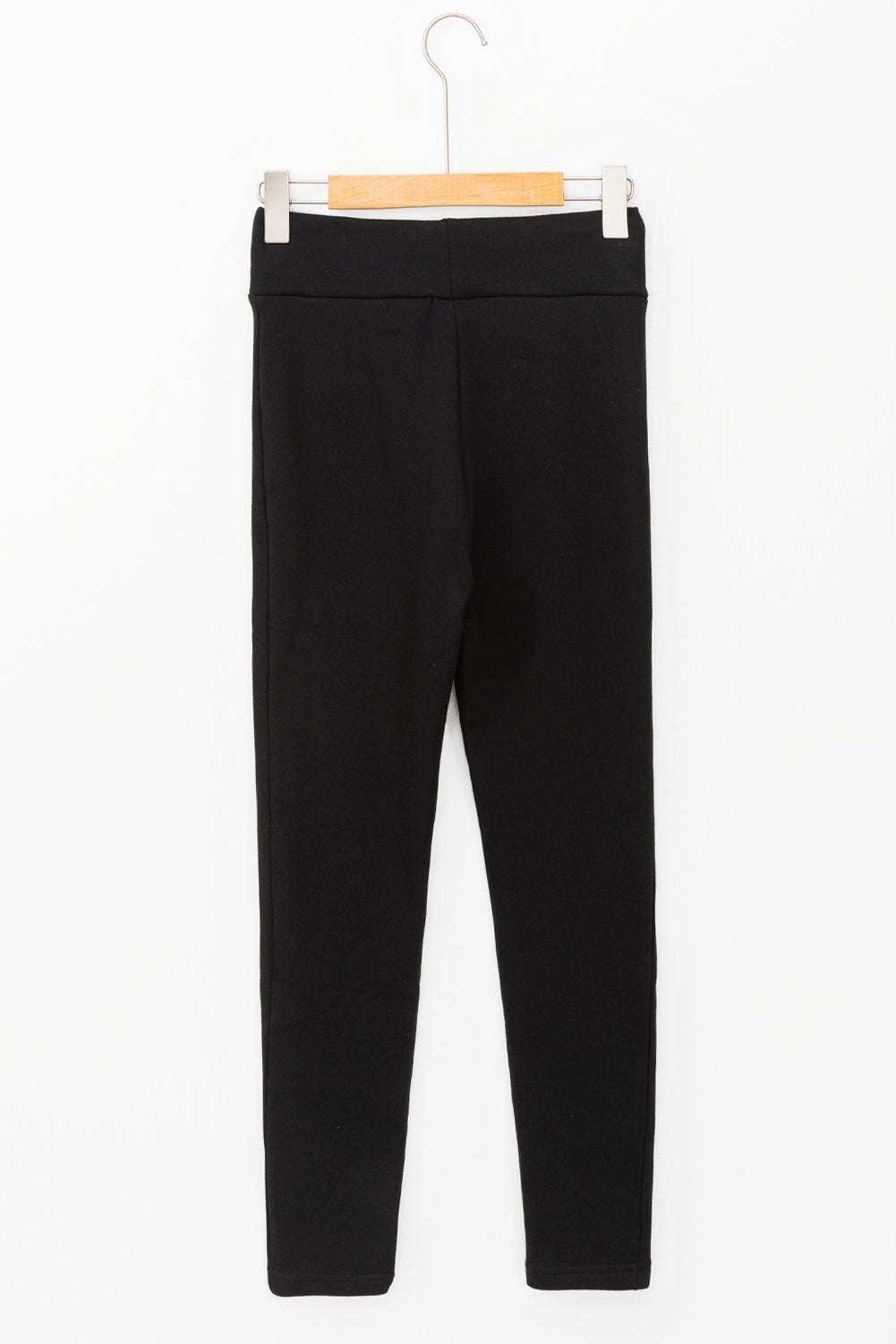 Crowned Energy CO. Black / S / 70%Polyester+27%Viscose+3%Elastane Dear-Lover Dropshipping Bottoms/Leggings Black Solid Drawstring Waist Thermal Lined Leggings