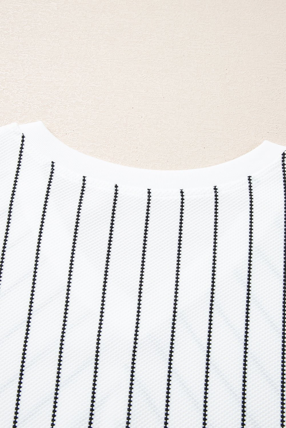 Black Stripe Chevron Striped V Neck Long Sleeve Casual Top - Crowned Energy CO.