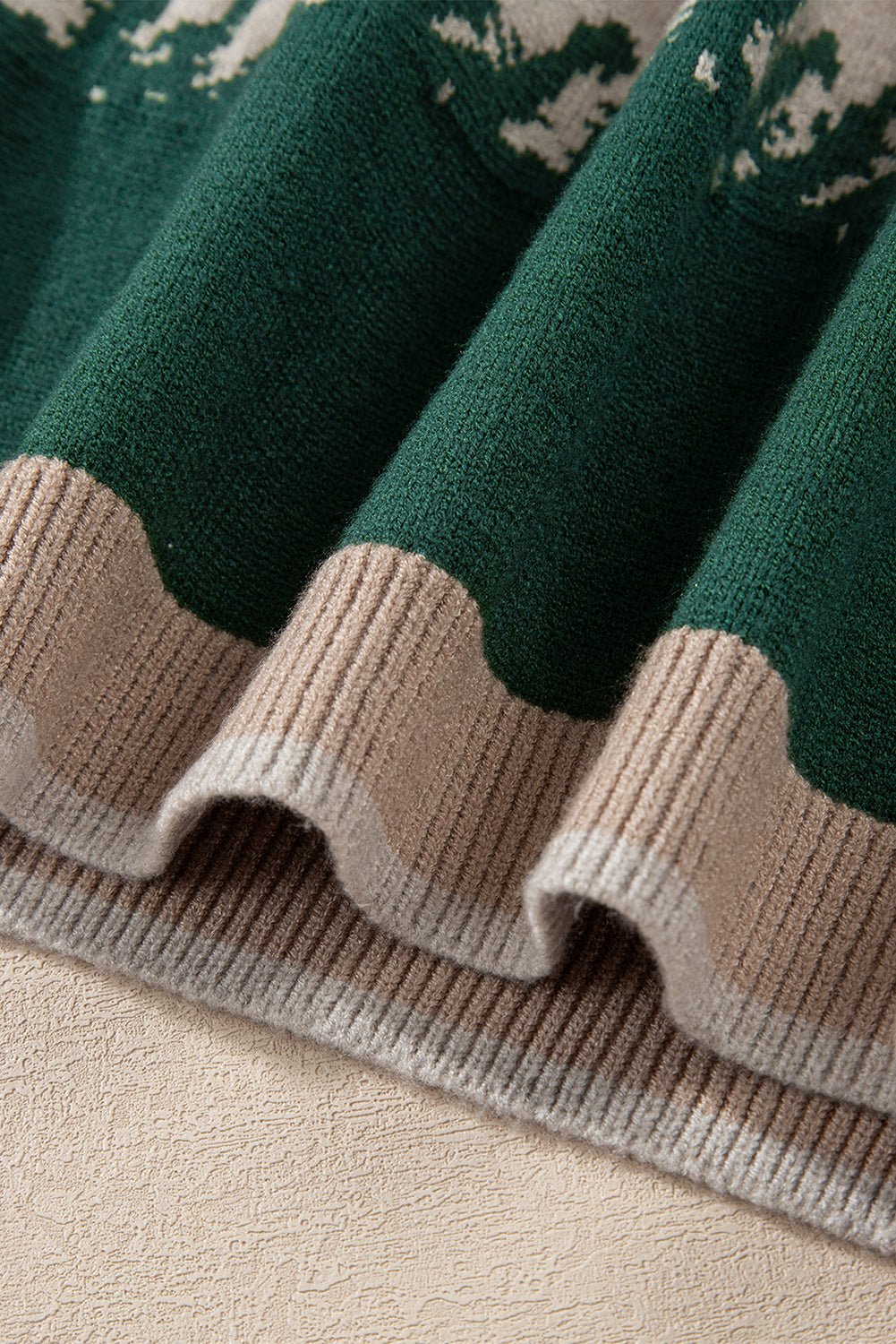 Crowned Energy CO. Black / S / 52%Viscose+26%Polyester+22%Polyamide Dear-Lover Dropshipping Sweaters & Cardigans/Sweaters Black Stylish Color Block Pattern Drop Shoulder Sweater