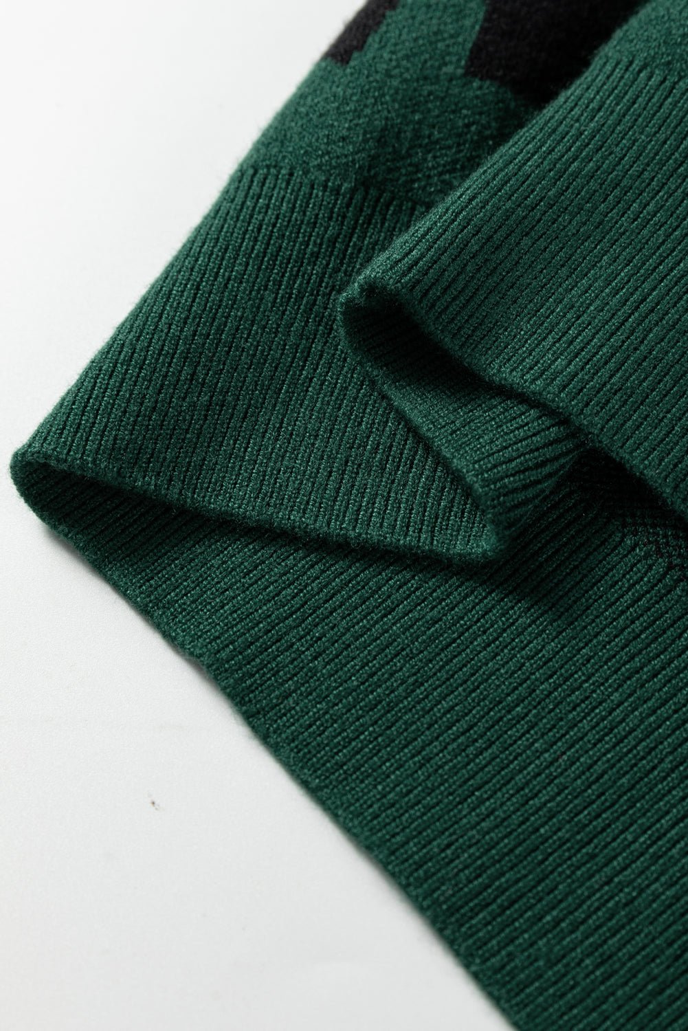 Crowned Energy CO. Blackish Green / S / 52%Viscose+26%Polyester+22%Polyamide Dear-Lover Dropshipping Sweaters & Cardigans/Sweaters Blackish Green Pearl Embellished Bow Pattern Loose Sweater