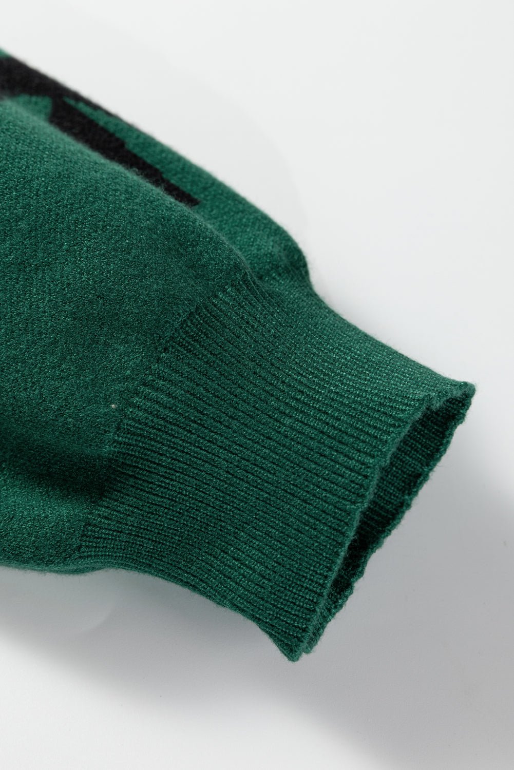 Crowned Energy CO. Blackish Green / S / 52%Viscose+26%Polyester+22%Polyamide Dear-Lover Dropshipping Sweaters & Cardigans/Sweaters Blackish Green Pearl Embellished Bow Pattern Loose Sweater