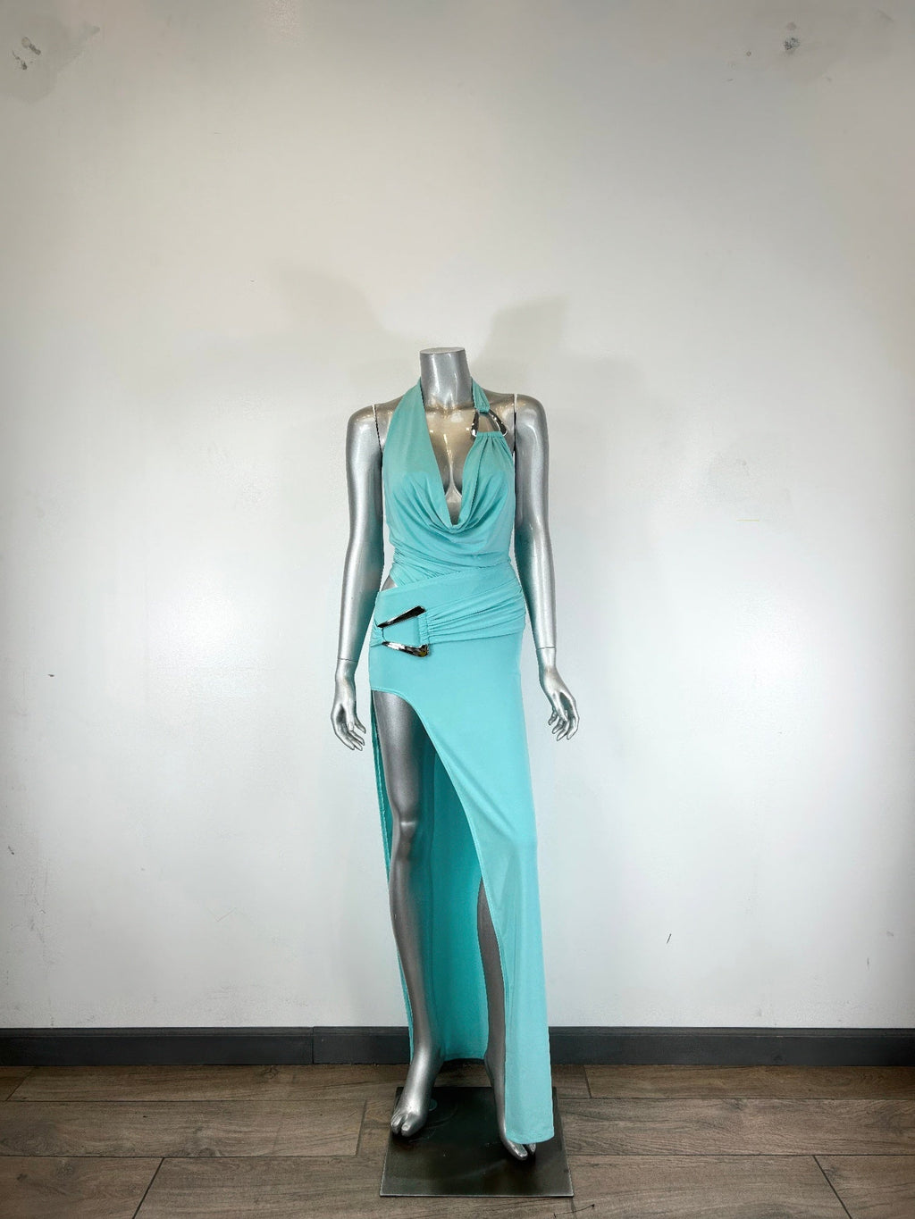 Body Suit Skirt Set Halter Neck Tie - Crowned Energy CO.