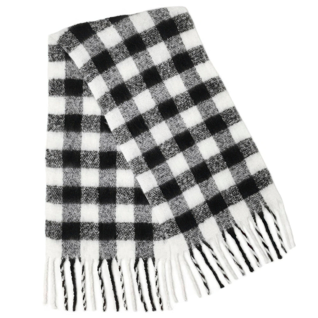 Crowned Energy CO. Red CCWHOLESALECLOTHING Scarf Buffalo Plaid Scarf