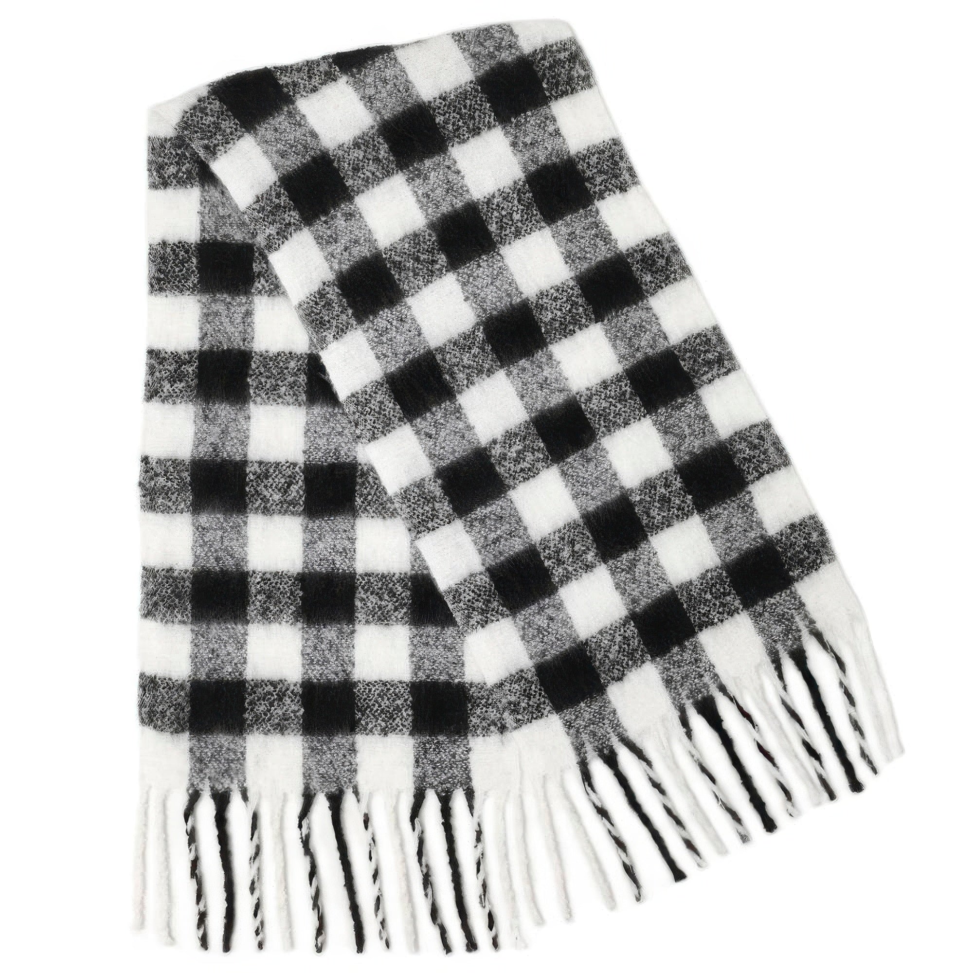 Crowned Energy CO. Red CCWHOLESALECLOTHING Scarf Buffalo Plaid Scarf