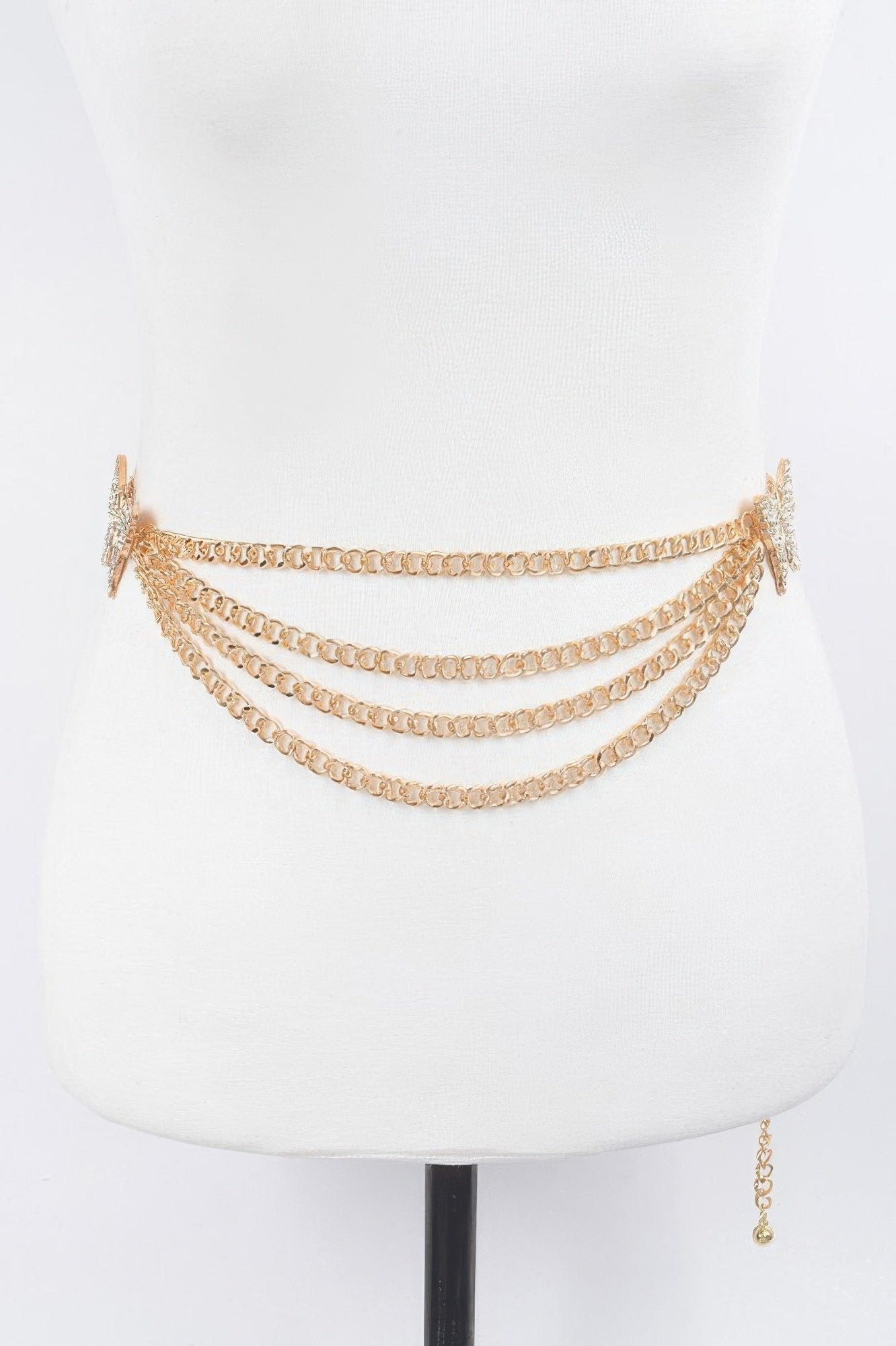 Butterfly Buckle Layered Chain Belt - Crowned Energy CO.