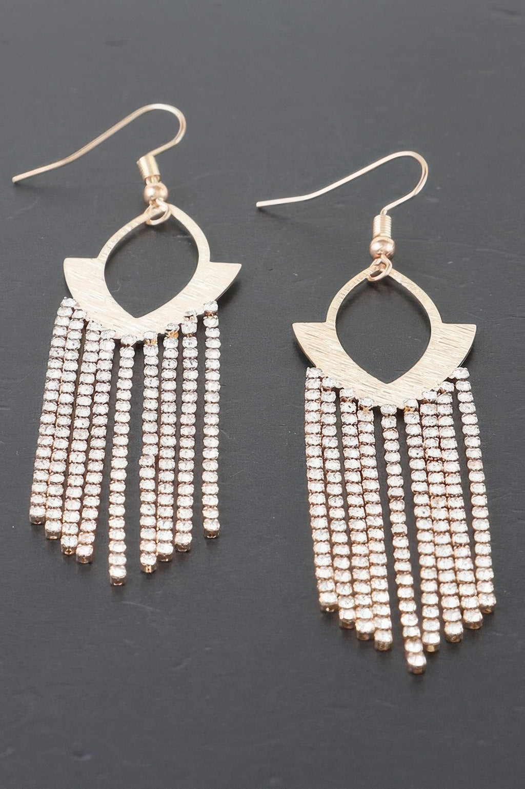 Crowned Energy CO. Gold Clear HD ACCESSORIES Earrings Cascade Earrings