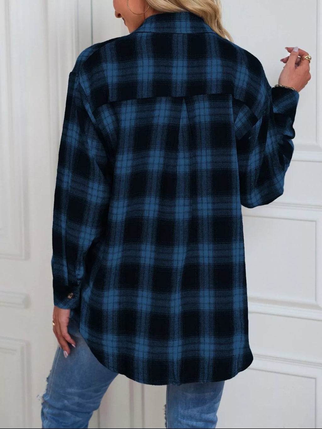 Casual Plaid Button Up Shirt - Crowned Energy CO.