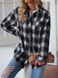 Casual Plaid Button Up Shirt - Crowned Energy CO.
