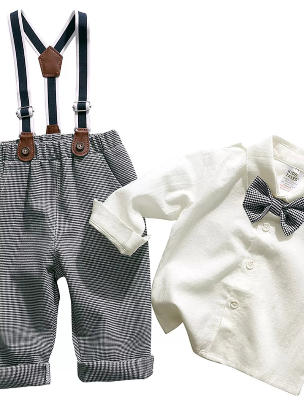Children's Button Up Shirt and Overall Set - Crowned Energy CO.