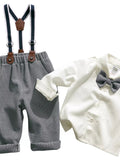 Children's Button Up Shirt and Overall Set - Crowned Energy CO.