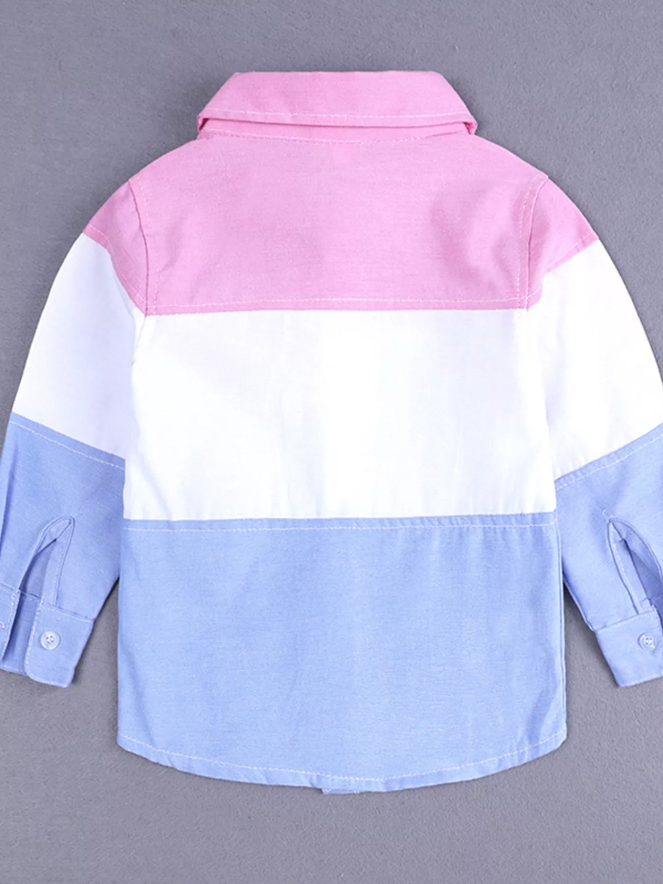 Children's Color Block Shirt & Ripped Jeans Set - Crowned Energy CO.