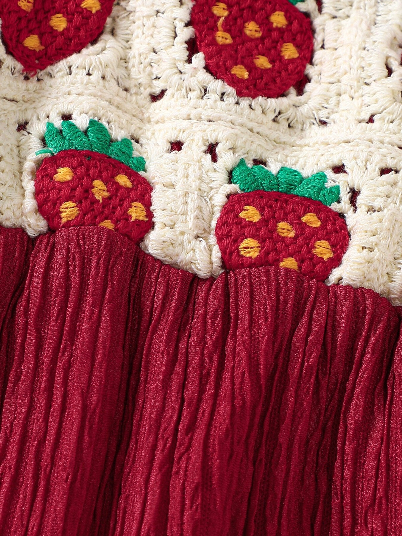 Children's Crochet Ruffle Trim Jumpsuit - Crowned Energy CO.