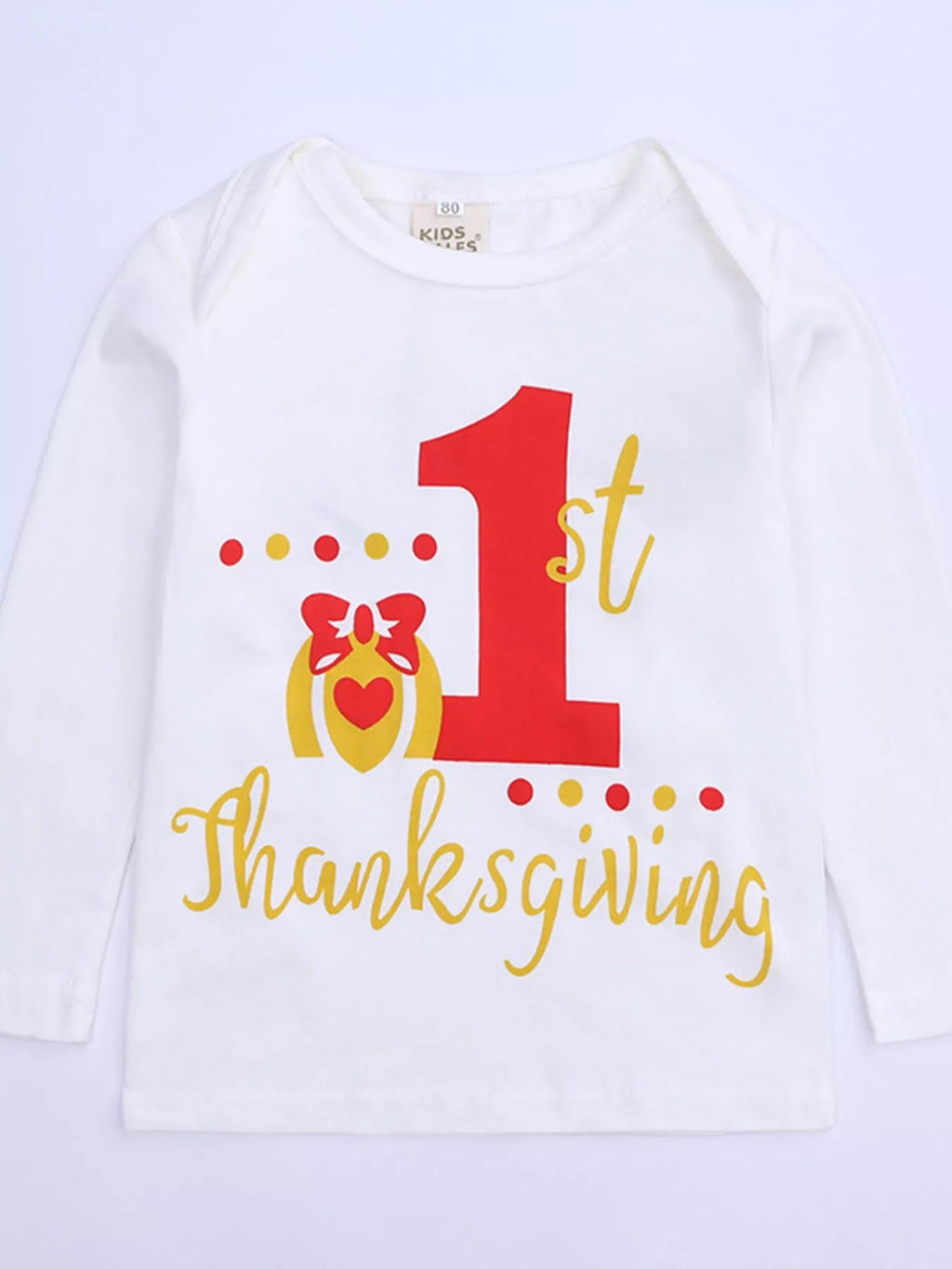 Children's First Thanksgiving Top and Skirt Outfit Set - Crowned Energy CO.