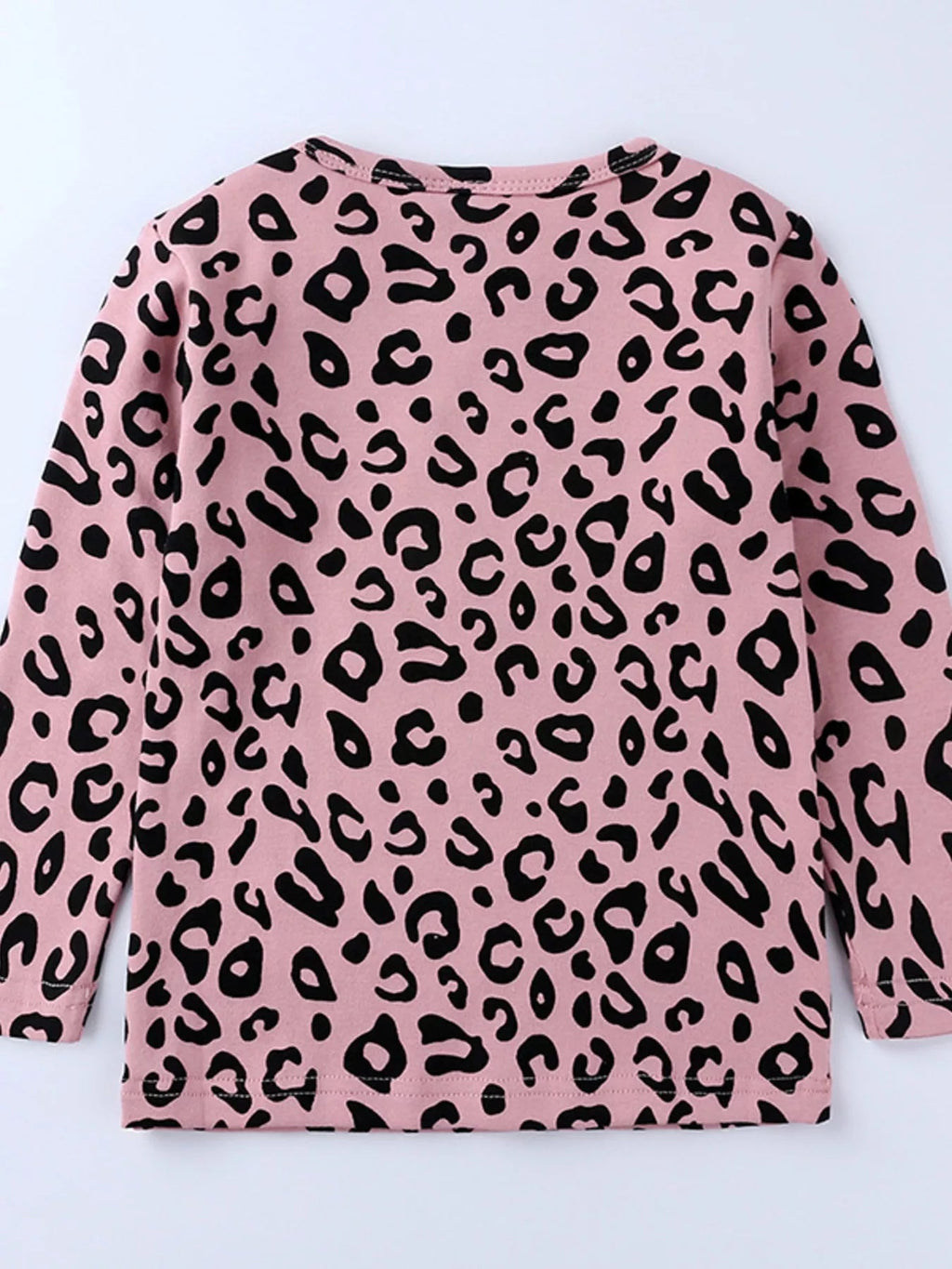 Children's Leopard Print Long Sleeve Top and Pants Set - Crowned Energy CO.