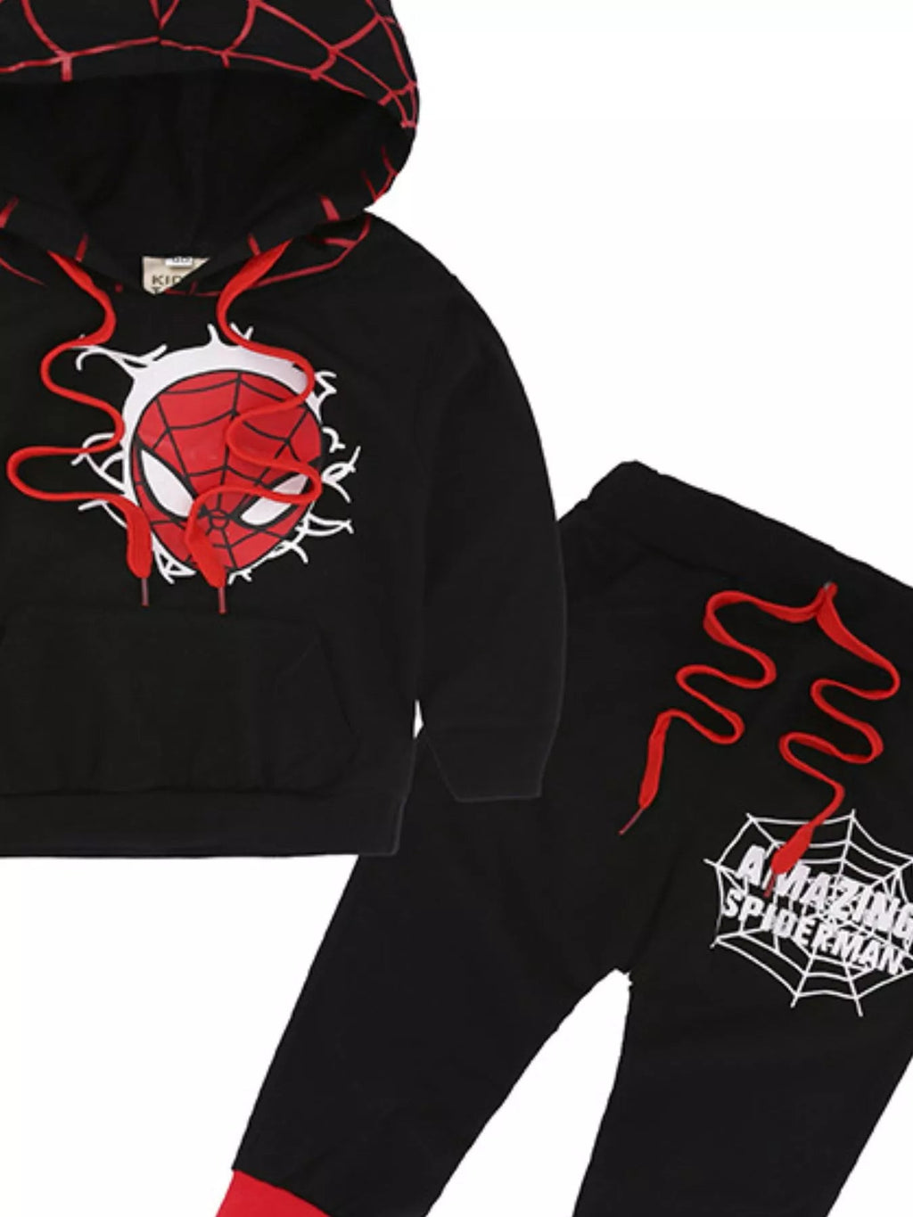Children's Spiderman Graphic Hoodie and Pants Set - Crowned Energy CO.
