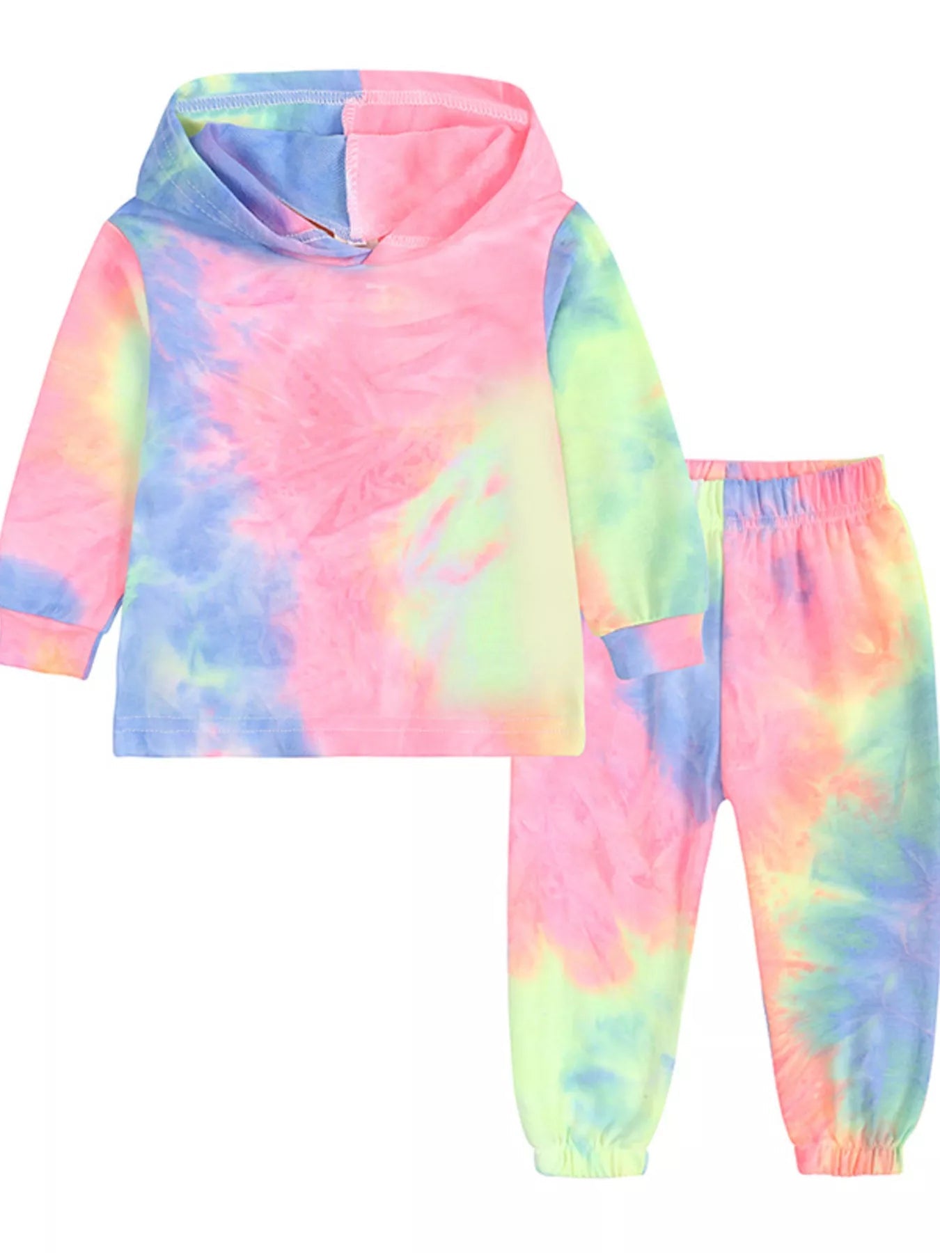 Children's Tie - Dye Hoodie and Pants Set - Crowned Energy CO.