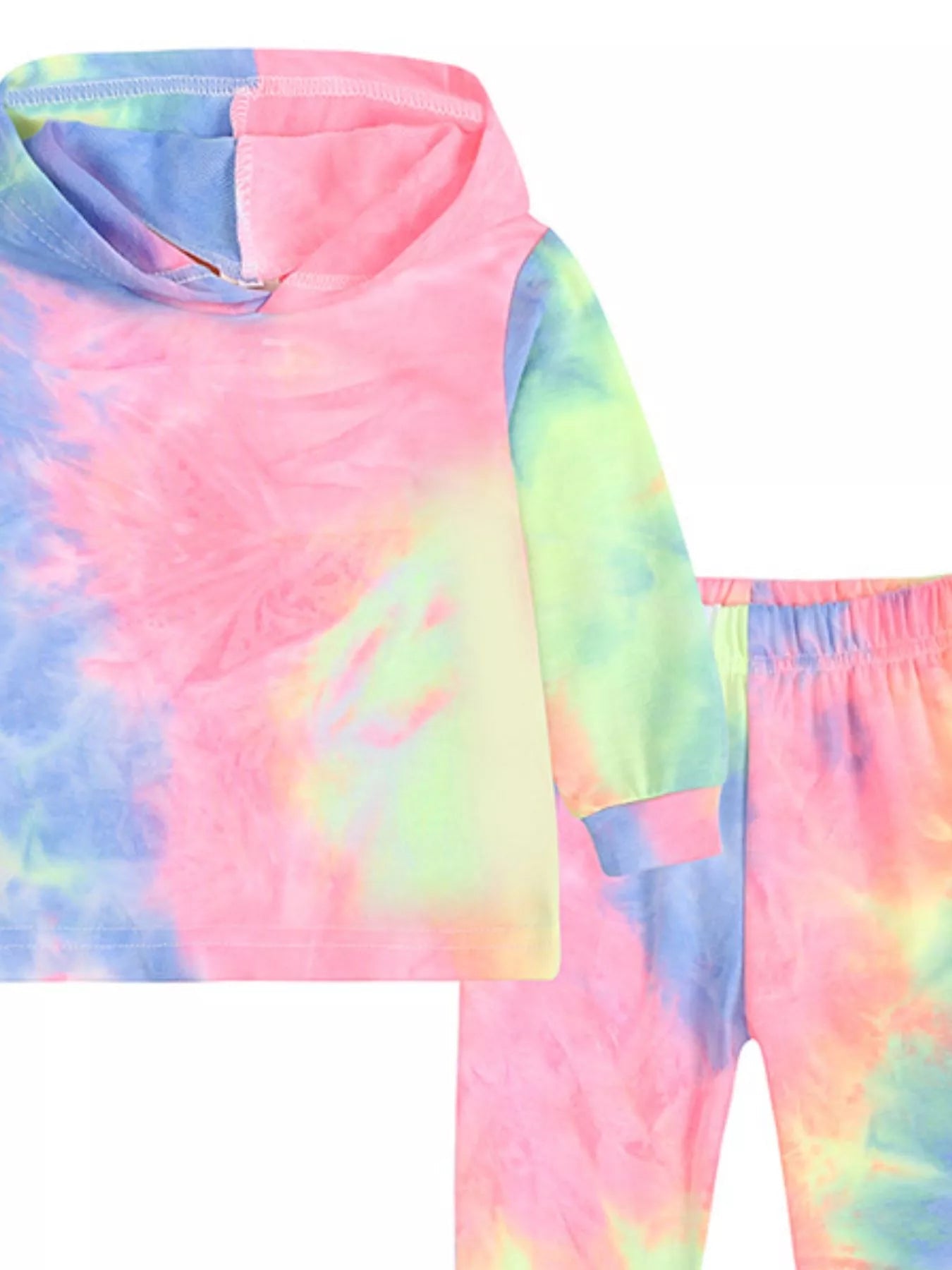 Children's Tie - Dye Hoodie and Pants Set - Crowned Energy CO.